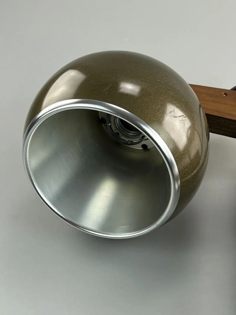Pamono Space Age Sconce in Teak & Metal from Temde> Wall Lights & Sconces