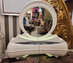 Best Pamono Space Age Style Dressing Table in Lacquered Wood and Fiberglass from DBM, Italy, 1970s