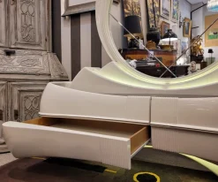 Best Pamono Space Age Style Dressing Table in Lacquered Wood and Fiberglass from DBM, Italy, 1970s