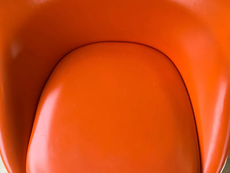 New Pamono Space Age Swivel Chair in Orange, 1970s