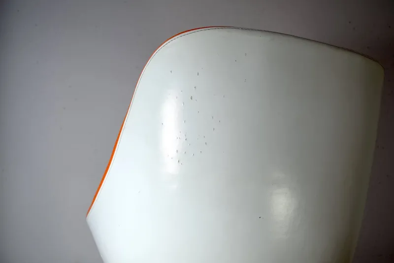 New Pamono Space Age Swivel Chair in Orange, 1970s