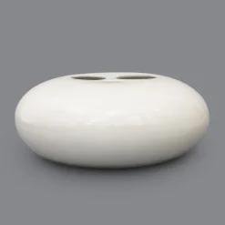 Best Pamono Space Age White Ceramic Vase, 1960s
