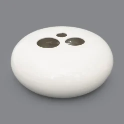 Best Pamono Space Age White Ceramic Vase, 1960s