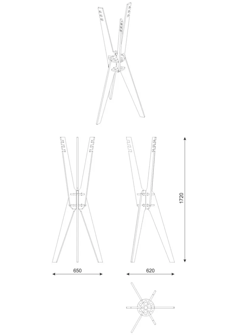 Best Pamono Space Coat Rack by Konstantin Achkov for Lock