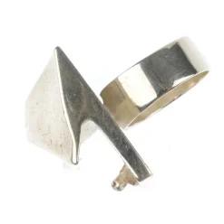 Pamono Space Series Silver Ring, 1971><noscript><img width=