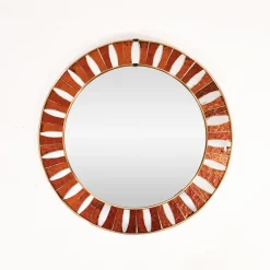 Pamono Spanish Artistic Mirror with Glass Mosaic, 1960s> Mirrors