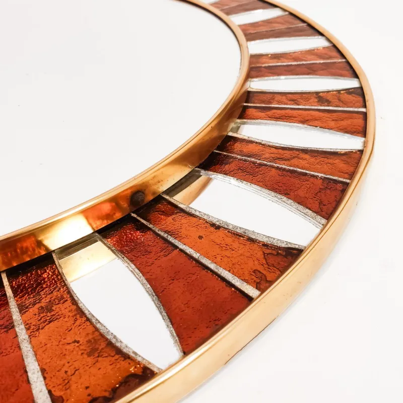 Pamono Spanish Artistic Mirror with Glass Mosaic, 1960s> Mirrors