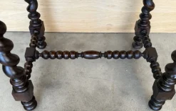 Hot Pamono Spanish Carved Nightstands with Low Shelves, 1890s, Set of 2
