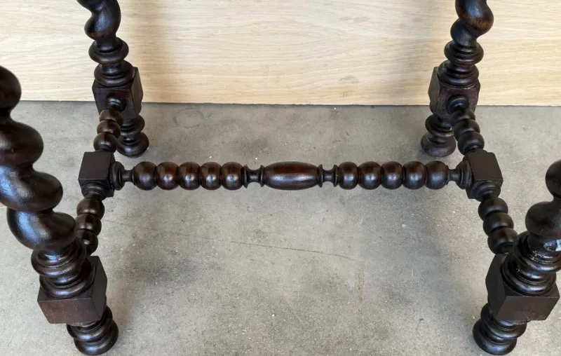 Hot Pamono Spanish Carved Nightstands with Low Shelves, 1890s, Set of 2