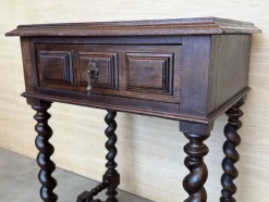 Hot Pamono Spanish Carved Nightstands with Low Shelves, 1890s, Set of 2