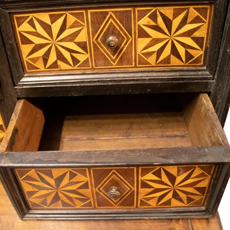 Pamono Spanish Charles IV Secretaire with Drawers with Inlaid Work, 1750> Secretaires