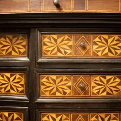 Pamono Spanish Charles IV Secretaire with Drawers with Inlaid Work, 1750><noscript><img width=