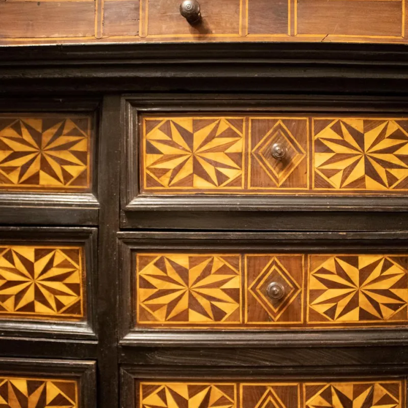 Pamono Spanish Charles IV Secretaire with Drawers with Inlaid Work, 1750> Secretaires