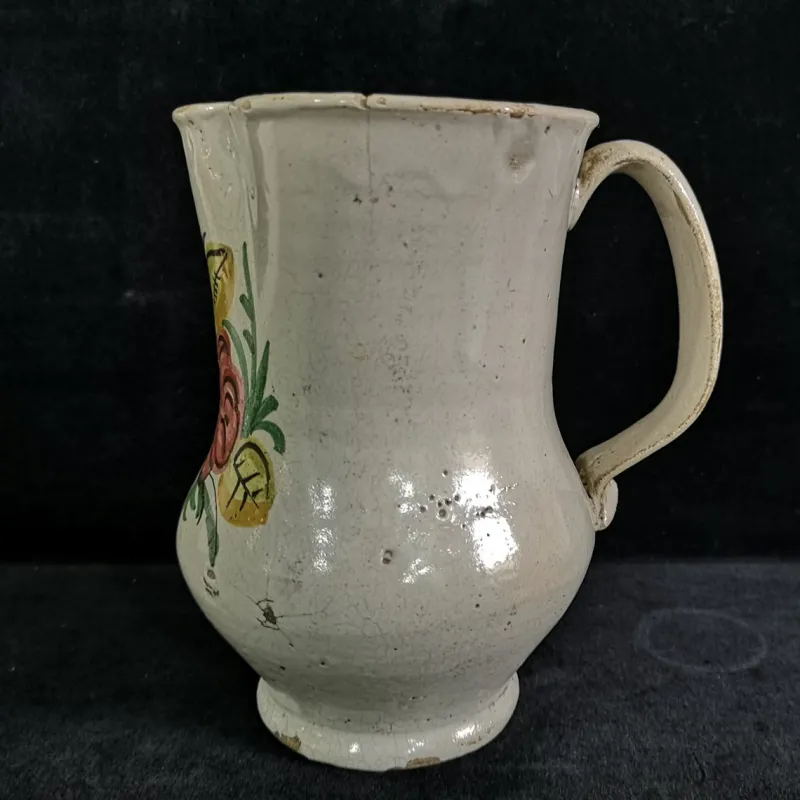 Pamono Spanish Folk Art Ceramic Wine Jug, 1880s> Bottles, Carafes & Jugs