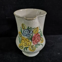 Pamono Spanish Folk Art Ceramic Wine Jug, 1880s> Bottles, Carafes & Jugs