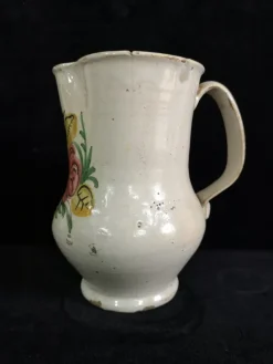 Pamono Spanish Folk Art Ceramic Wine Jug, 1880s><noscript><img width=