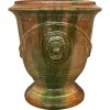 Sale Pamono Spanish Green Glazed Pottery Jardiniere, 1890s