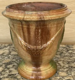 Sale Pamono Spanish Green Glazed Pottery Jardiniere, 1890s