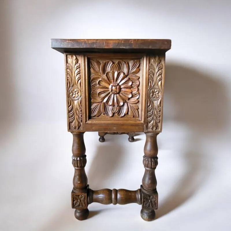 Outlet Pamono Spanish Hand Carved Console Table, 1920s