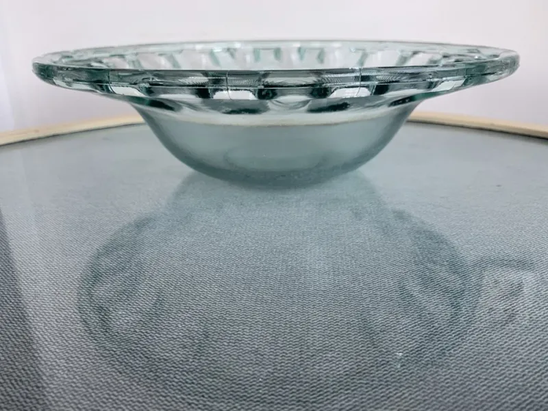 Pamono Spanish Openwork Glass Bowl, 1970s> Bowls