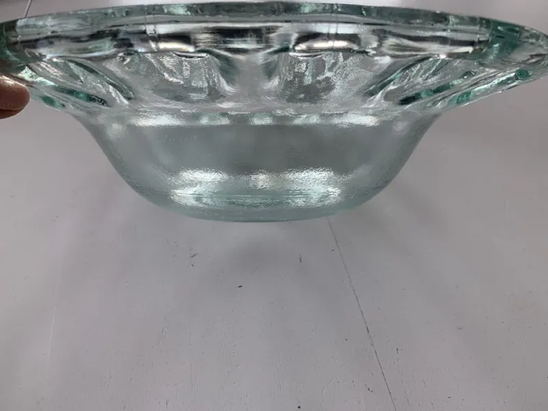 Pamono Spanish Openwork Glass Bowl, 1970s> Bowls