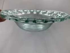 Pamono Spanish Openwork Glass Bowl, 1970s><noscript><img width=