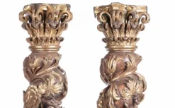 Pamono Spanish Spiral Columns, 17th Century, Set of 2