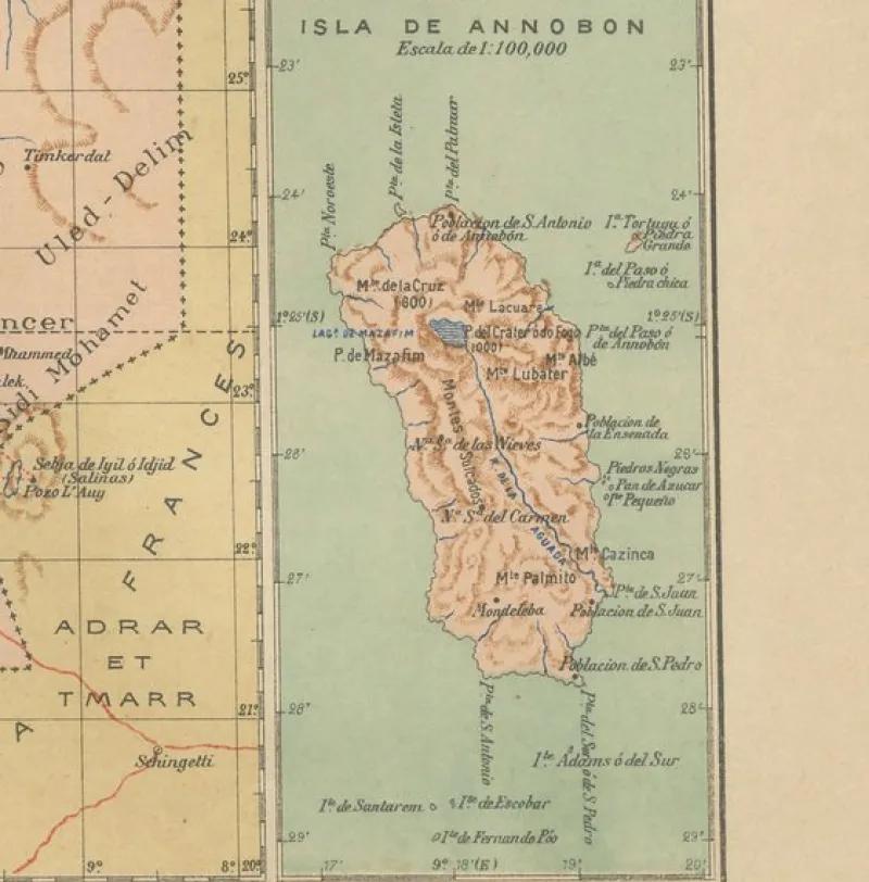 Sale Pamono Spanish Territories in West Africa, 1903