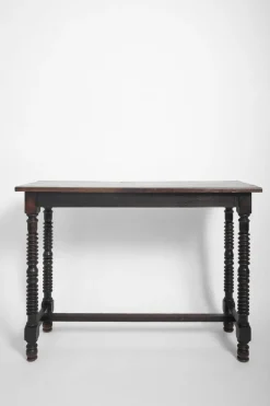 Discount Pamono Spanish Turned Ebonised Wood Console Table, 19th Century