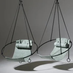 Pamono Special Edition Sling Hanging Swing Chair in Sage Green from Studio Stirling> Garden Seating