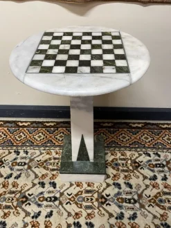 Pamono Specimen Marble Chess Table> Game Tables