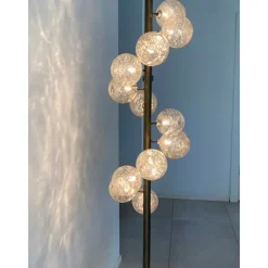 Pamono Spheres with Gold Murano Glass Burnished Floor Lamp by Simoeng><noscript><img width=