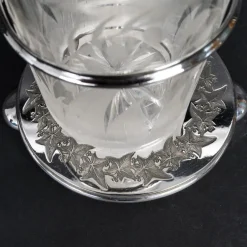 Best Pamono Spice Set in Silver-Plated Metal and Crystal, 19th Century, Set of 3