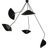 Pamono Spider 5 Broken Arms Ceiling Lamp by Serge Mouille> Ceiling Lights