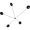 New Pamono Spider 5 Still Arms Sconce by Serge Mouille