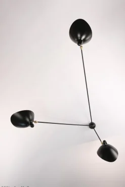 New Pamono Spider 5 Still Arms Sconce by Serge Mouille