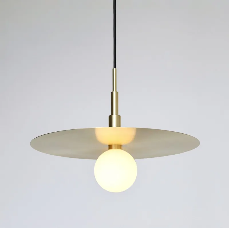 Sale Pamono Spinode Minimal Modern Design Pendant Lamp With Brass Flat Disc from Balance Lamp