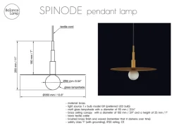 Sale Pamono Spinode Minimal Modern Design Pendant Lamp With Brass Flat Disc from Balance Lamp