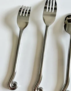 Outlet Pamono Spiral Stainless Steel Cutlery Set, 2010s, Set of 25