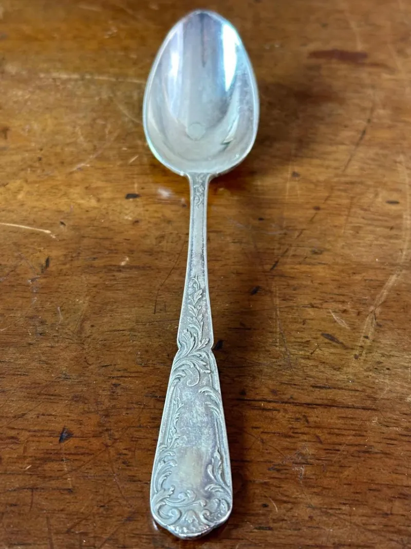 Pamono Spoon & Tongs Box, 1900, Set of 13> Cutlery & Serving Utensils