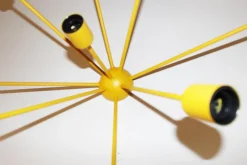 New Pamono Sputnik 9-Armed Wall Lamp in Yellow