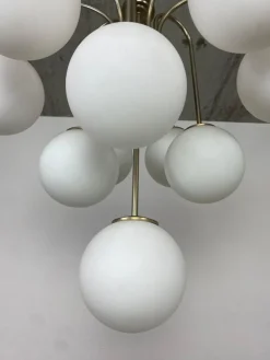 Pamono Sputnik Chandelier attributed to Jaroslav Bejvl for Kamenický Šenov, 1940s><noscript><img width=