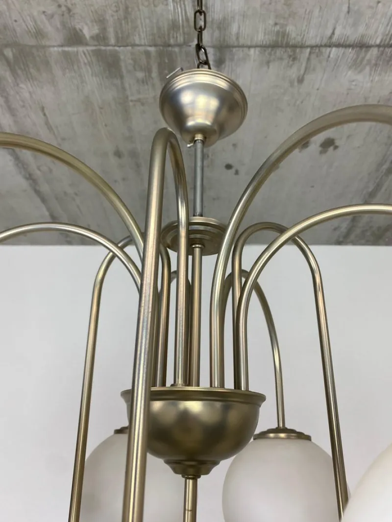 Pamono Sputnik Chandelier attributed to Jaroslav Bejvl for Kamenický Šenov, 1940s> Ceiling Lights