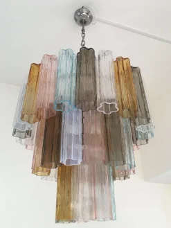 Pamono Sputnik Chandelier in Murano Glass from Simoeng