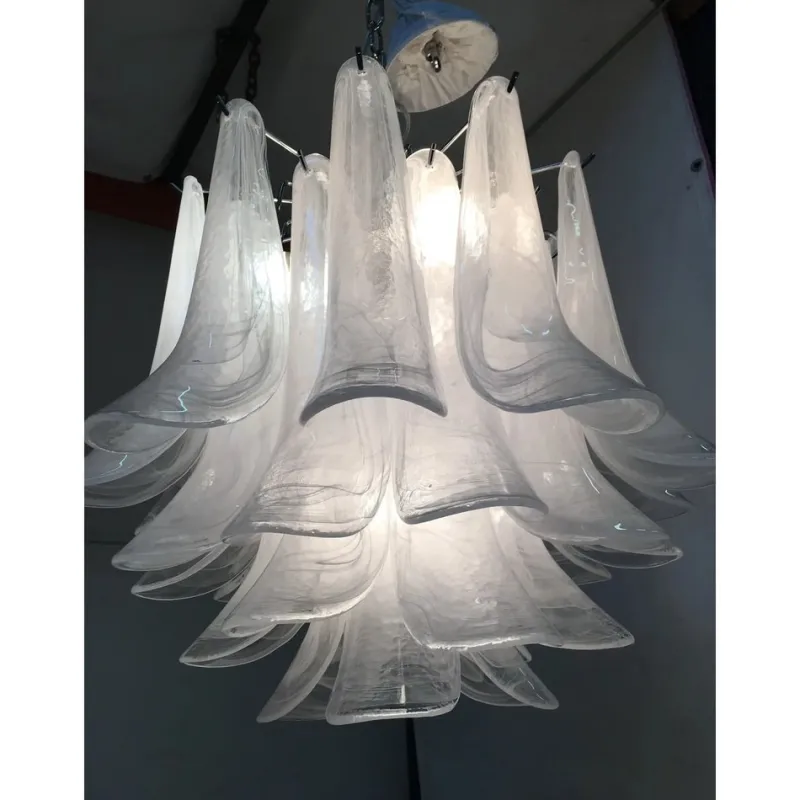 Pamono Sputnik Chandelier with Alabaster Italian Glass by Simoeng> Ceiling Lights