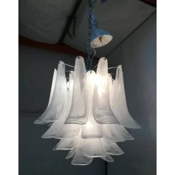 Pamono Sputnik Chandelier with Alabaster Italian Glass by Simoeng><noscript><img width=
