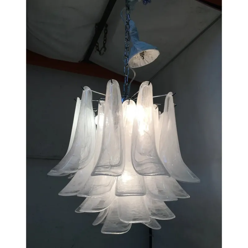 Pamono Sputnik Chandelier with Alabaster Italian Glass by Simoeng> Ceiling Lights