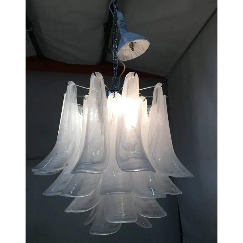 Pamono Sputnik Chandelier with Alabaster Italian Glass by Simoeng> Ceiling Lights