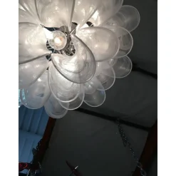 Pamono Sputnik Chandelier with Alabaster Italian Glass by Simoeng><noscript><img width=