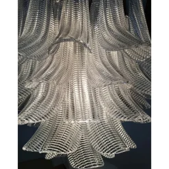 Pamono Sputnik Chandelier with Clear Seghettata Italian Glass by Simoeng><noscript><img width=
